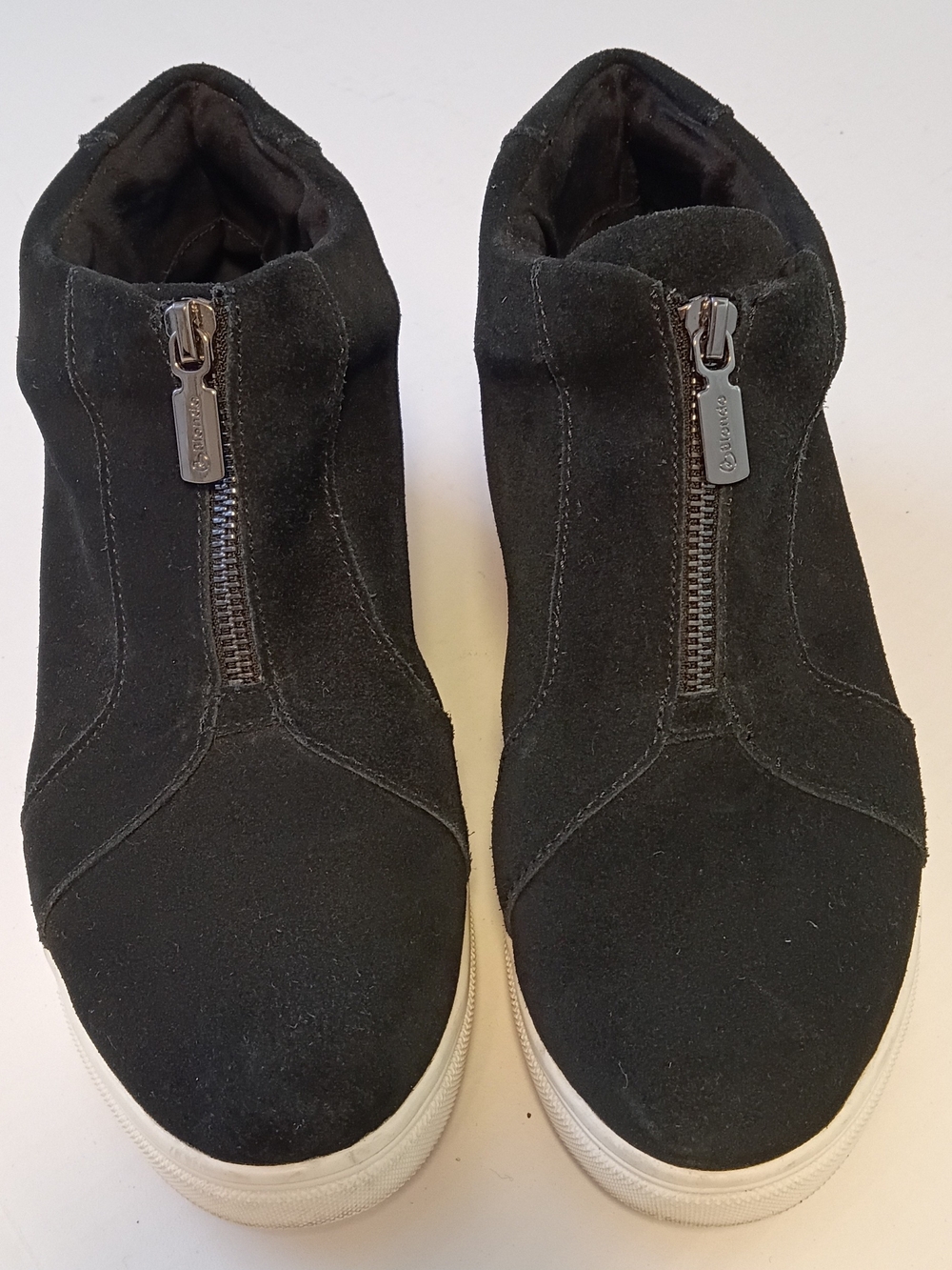 Blondo Glenda waterproof suede hidden wedge sneaker bootie 8.5